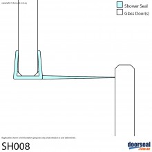 SH008 Shower Screen Seal (8mm glass)